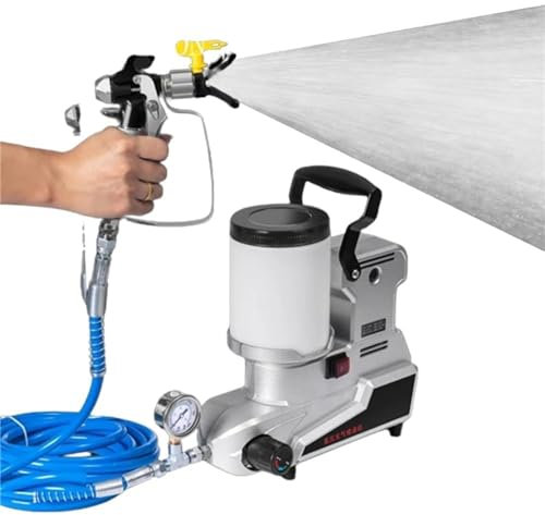 HEAXIY Pulverizador de Pintura Portátil Sin Aire, Pulverizador de Pintura de Alta Presión de 1600 W, Pulverizador de Pintura HVLP de 2,5 L/min, Pistola Pulverizadora de Pared con Velocidad Ajustable