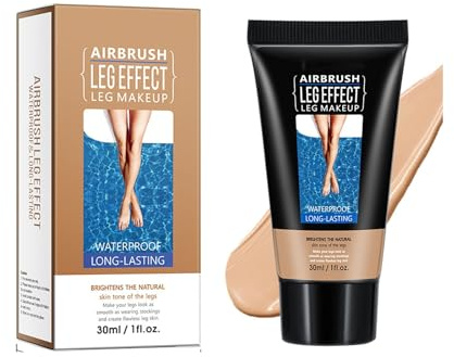 Bein-Make-up, wasserfest, keine Übertragung, Körper- und Bein-Make-up, wasserdicht, langanhaltend, vollständige Abdeckung, Grundierung und Concealer, Bein- und Körper-Make-up-Lotion für Narben,