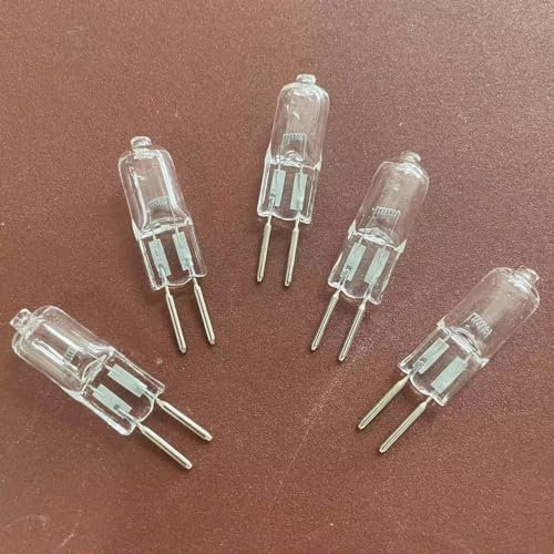 WYLIELAMSH Halogen Leuchtmittel 5PCS G5.3 12V Halogenlampe 24V Mechanische Glühbirne 36V Kristall Kronleuchter Birne GU5.3 Doppelstiftsockel,24V-35W