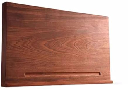Tabla de cortar de madera con labio, tabla de repostería reversible para cocina, tabla rectangular grande ideal para verduras, frutas, carnes y quesos, 80 cm
