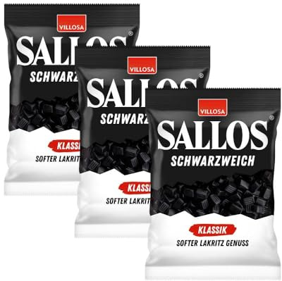 Sallos Schwarzweich Klassik 3x200g – Intensiv weiche Lakritz