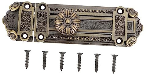 KONTONTY Bolzenschloss Aus Zinklegierung Vintage Für Schiebetür Türriegelschloss Türriegelverschluss Für Holztür Schlafzimmer Badezimmer Schrank