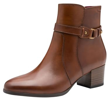 Tamaris Femme Damen Boot Heel 1-25373-45 Bottine, Cognac, 39 EU