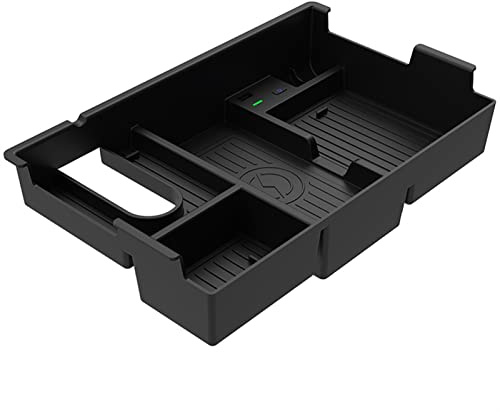 MKVAXR Car 10w QI Wireless Charger Armrest Box Charging Case Charging Holder, for, for Toyota, for, for Tundra, 2007-2020 Universal wireless charging pad