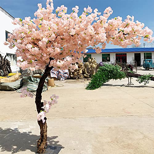 erkebspm Árbol De Cerezo Artificial En Flor, Árbol De Sakura, Cerezo Llorón, Plantas Falsas De Cerezo En Flor, Árboles Artificiales con Tallos De Madera Real Y Hojas Realistas Réplica B-1.5x1m
