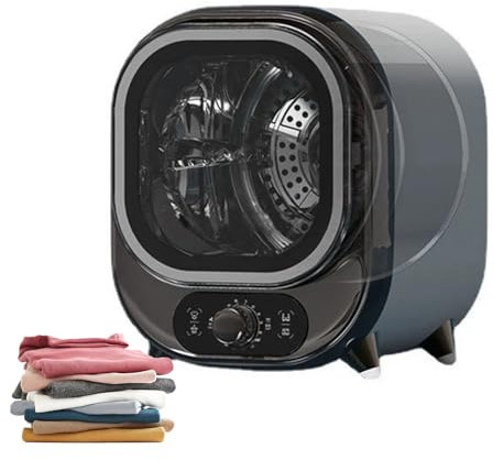 Liten Torktumlare, Bärbar, 5 Kg, Ventilerad Torktumlare, Perfekt För Bänkskivor Eller Väggmonterad Användning Med Dubbel Temperaturkontrollsond, Kompakt, Mini -snurrtorkare, Elegant