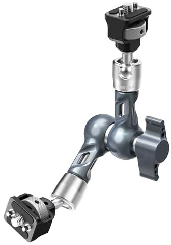 NEEWER 7 Articulating Magic Arm, Camera Monitor Mount with Ball Heads Anti Twist Pins 1/4 Screws for DSLR Action Camera Webcam Video Light Compatible with SmallRig Cage Rig, Max Load 6.6 lb, UA077