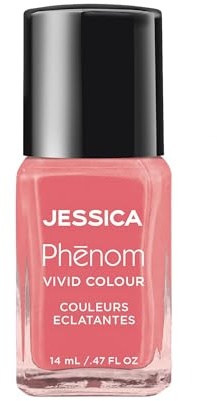 JESSICA Phēnom Vivid Colour Nail Polish | Long Lasting Gel Effect Nail Polish, 10-Day Chip-Free Gel-Like Shine | Pigmented Shades, No Lamp Needed | Bright Pink Crème | Bright Horizons | 14ml