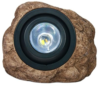 Spotlight solare Roccia da esterno - Lampada in pietra da giardino a LED, Warm Glow Paescape Caratteristica | Unità di illuminazione decorativa impermeabile, accessorio per prato a energia solare,