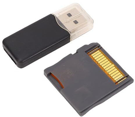 VBESTLIFE Video Game Flash Card für NDS, NDSL, NDSI, NDS3DS, 2DS, 3DS, New 3DS, 4 GB bis 128 GB, mit Kartenleser (Silber)