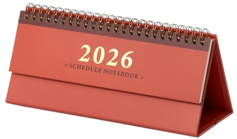 Mini calendario da tavolo, calendario da tavolo, 15 mesi, calendario da scrivania in carta da 2025 ottobre 2026 dicembre calendario a portatile per pianificare la data pianificazione