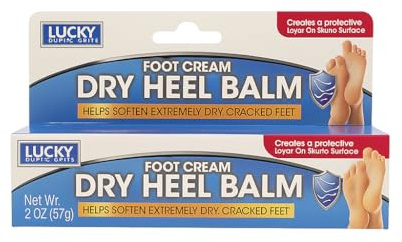 Lucky Super Soft Foot Cream Dry Heel Balm Selps Soften Extremely Dry Cracked Feet Net Wt 2 OZ (57g)