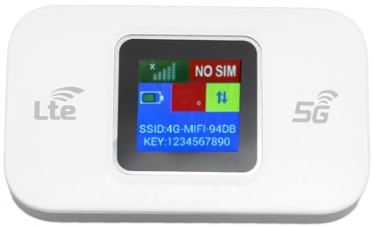Dioche Módem LTE Módem WiFi LTE 4G Enrutador Inalámbrico de Alta Velocidad de 300 Mbps Adecuado para Teléfonos Móviles, Computadoras Portátiles y tabletas; Admite hasta 10 Conexiones de