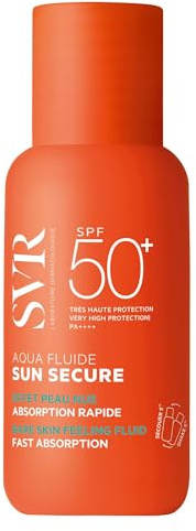 SVR Sun Secure Aqua Fluide SPF50+ Solaire Visage Invisible Niacinamide 50ml