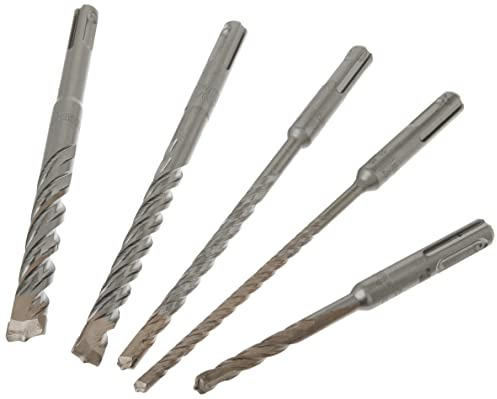 DEWALT SDS Plus Bits Set, Rock Carbide Tip, 5-Piece (DW5470), 1 Count (Pack of 1)