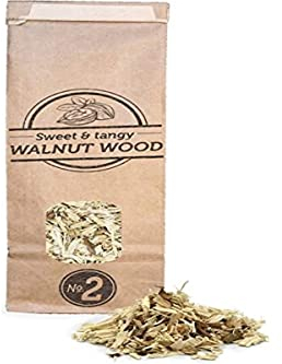 Smokey Olive Wood 500 mL Walnut Wood Chips for BBQ and Smoking, Size No. 2: 5 mm-1 cm