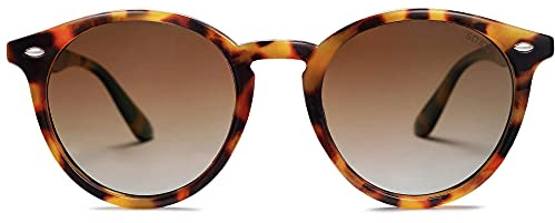 SOJOS Sonnenbrille Damen Polarsierte Runde, Retro Vintage Sonnenbrillen UV400 Schutz SJ2069