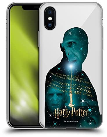 Head Case Designs Officially Licensed Harry Potter Voldemort Yew Wand Deathly Hallows XXXVIII Soft Gel Case [Military Grade Protection] Compatible With Apple iPhone X/iPhone XS