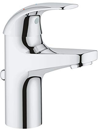 GROHE Start Curve 23765000 Single-Lever Washbasin Mixer Tap with Grohe Starlight Surface, S Size, Chrome