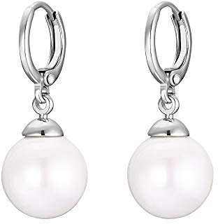 Heideman Ohrringe Damen Alenia Edelstahl Ohrschmuck mit Perle weiß | Zeitloses Geschenk für beste Freundin, alltagstauglich und minimalistisch, hautfreundlich und leicht zu tragen
