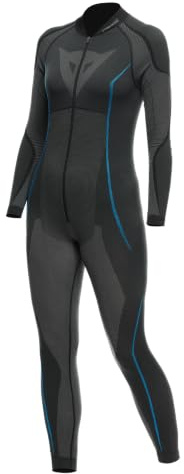 Dainese Dry Suit Lady, Motorradunterwäsche Unteranzug Atmungsaktiv, Damen, Schwarz/Blau, XS/S