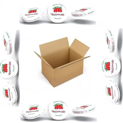 700 Capsule o Tappi per Barattoli Vetro diametro 82 1a Scelta Pomodoro Bottiglieri Extraforte Ideali Per la Bollitura