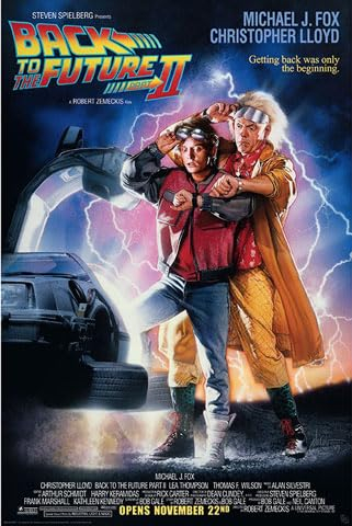 empireposter Back To The Future 2 - Movie - Film Poster Plakat Druck - Größe 61x91,5 cm + 2 St Posterleisten Alu 63 cm