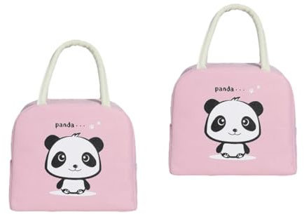 PRETYZOOM 2 Pcs À Lunch Isolé Sacs À Lunch À Lunch Déjeuner Tiffin Déjeuner Thermique Portable Déjeuner À Lunch Dessin Animé Déjeuner À Lunch Étanche De Glace Imprimé