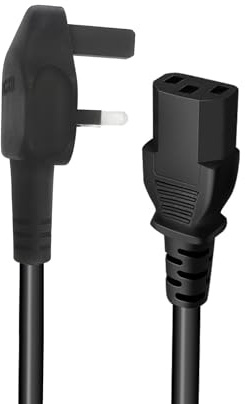 3 Prong AC Power Cord Replacement for LG 42LF2500 42LF2500-ZA.BEKJLJG | 6Ft C13 Cable Replacement for LG 37LG3000, 37LG3000-ZA, 42LG7000, 19LE3300, 42CS460, 42PX5D UK Plug Lead