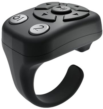 Mando a distancia para smartphone para girar páginas, control remoto inalámbrico para disparador de teléfono, control remoto para autofoto para grabación de video de teléfono, control remoto para