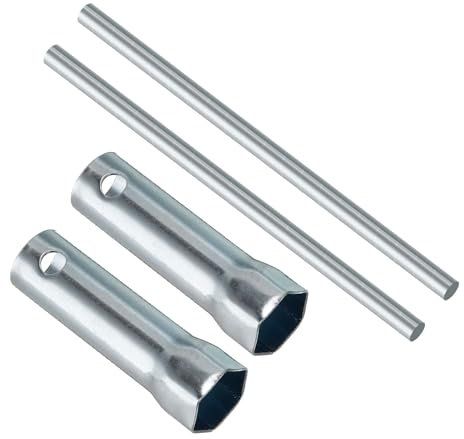 CoCud Single Ended Motorcycle Ignition Spark Plug Spanner, 21mm, Deep Reach Wrench Socket with Bar - (Applications: for Automobile), 2pieces