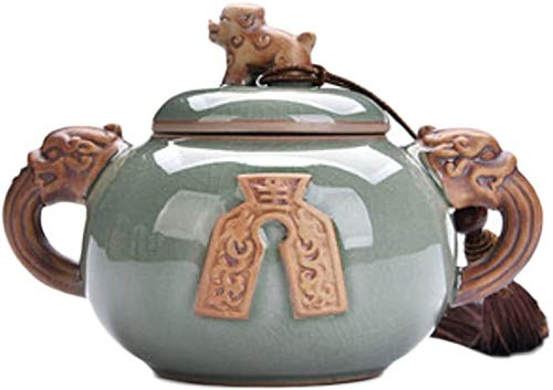 YOUYIMEI Chinese Style Storage Jar,Chinese Style Tea Caddy, Storage Containers, Storage Containers Coffee Can Ceramic Storage Jar Tea Tins Cans Canister Traditional Tea Caddy