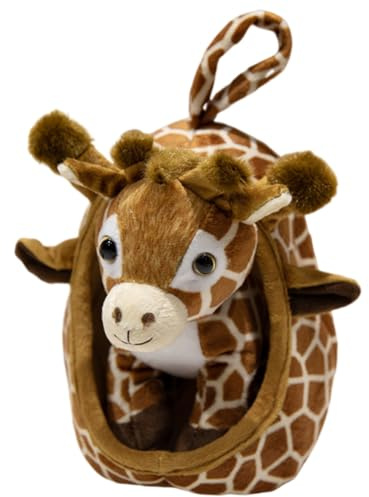 ISAKEN Tier Nest Plüschpuppe, Pet Nest Tierhaus Spielzeug Tiernest hängend Ornament Stofftiere Plüsch Spielzeug Kuscheltier Plüschpuppen für Haus Zimmer Auto Innendekoration