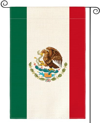 Drapeaux De Bienvenue Nationalité Mexicaine Pavillon Très Résistant Drapeau UV Fade Résistant Flag pour Carnaval Decoration Fête 30X45Cm