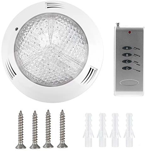 Garosa Luce per Piscina AC12V 35W 360LED RGB, Lampada Subacquea Impermeabile con Telecomando, per Laghetto con Pesci, Piscina, Giardino Roccioso