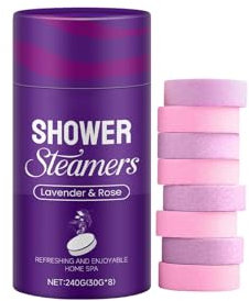 Doccia a vapore aromaterapia bagno adulti donne compleanno Mjd52 (viola, taglia unica)