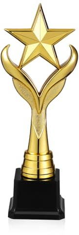 INOOMP Decorativo Forma di Stella Resistente Premio per Cerimonie di Premiazione e Competizioni Sportive Design Unico con Finitura Metallizzata Simbolo di Riconoscimento e Onore per