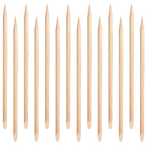 VALICLUD 100 Bastoncini in Materiali Sintetici per Rimozione Cuticole e Pulizia Unghie Doppia Punta per Pedicure e Manicure