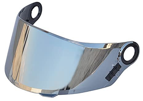 YuWuZhu Helmet visor, Full Face Motorcycle Multi-coloroptional Lens Suitable Compatible with LS2 FF396 FF392(Silver)