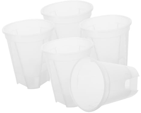 Outanaya 5pcs Self Watering Planters Flower Pots for Indoor Plants Self Priming Lazy Basin Succulent Pots Automatic Watering for Garden Planter