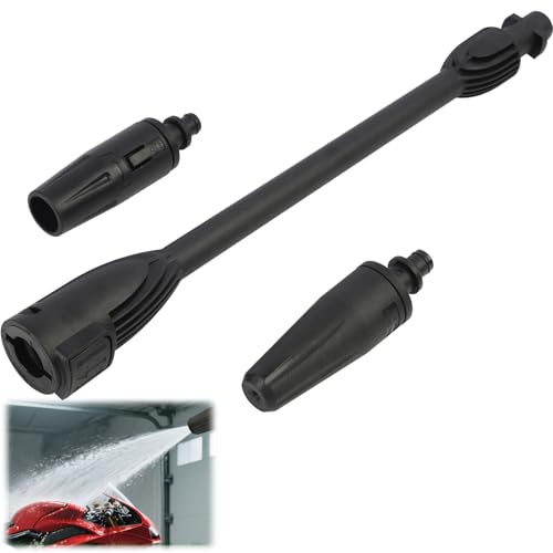 Lanza Hidrolimpiadora,boquilla para Limpiadora de Alta Presión, Lanza de Limpieza, Compatible para Modelos K2, K3, K4, K5, K6, K7, Incluye Dos Boquilla Giratoria, Lanza Accesorios