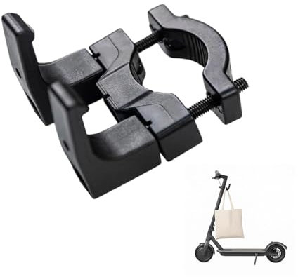 Nevoluxer Gancho Frontal para Scooter Eléctrico - Accesorios para Scooter Eléctrico de Alta Resistencia - Ideal para Transportar Bolsas y Cascos - Fácil Instalación sin Herramientas