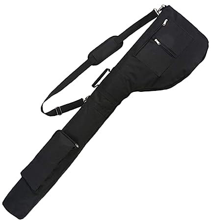 Abaodam Borsa Da Golf Club Borsa Fionda Sacche Da Golf Leggero Sacchi Cinghie Per Spalla Porta Club All'aperto Porta Mazze in Nylon Nero Nylon
