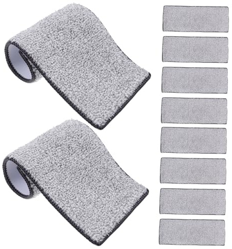Lingettes de Rechange pour Serpillière en Fibre Synthétique 10 Pièces | Lot de 10, Fibre sans Peluches, Séchage Rapide, Remplacement Simple pour Entretien Quotidien
