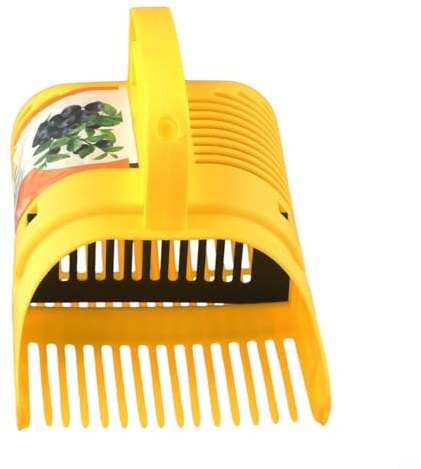 Gdfnmogo Herramienta recolectora de bayas con dientes de peine para arándanos, arándanos, saúco, grosellas rojas, moras, moras, equipo de cosecha de jardín de gran capacidad