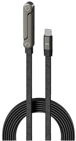 qokeeu Charger Cable with Phone Stand - 2-in-1 Tablet Accessories | Super Fast Charge Cable - for Home Travel Hotel Gamers Adults Computer Desk Nightstand Car Workshop Dorm