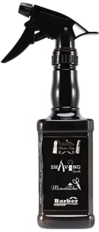 650Ml Peluquería Spray Barber Cabello Corte de Pelo Pulverizador de Agua Negro