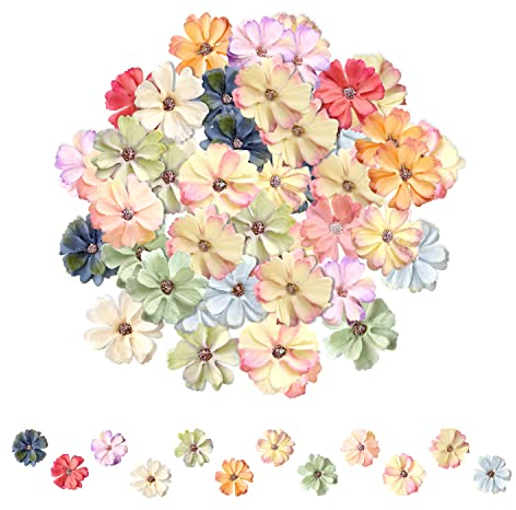 PFLYPF 60 Stück Blume der Sternsprache, künstliche Blumenköpfe, DIY-Dekoration, handgefertigte Blumen, verwendet zur Dekoration einer Hochzeit, einer Party, eines Hochzeitsautos