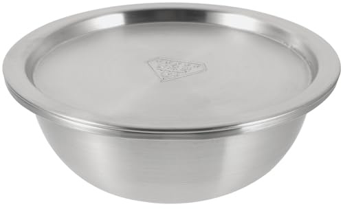 OSALADI Stainless Steel Mixing Bowl with Lid 6.3 Inch Soup Basin for Dough Kneading Salad Prep and Serving Kitchen Use