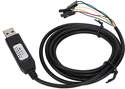 USB to TTL Serial Cable, 50bps to 2Mbps, Selection, 3 Color Indicators, ABS Material, Compatible with Satellite Set Top Box, Router, Hard Disk